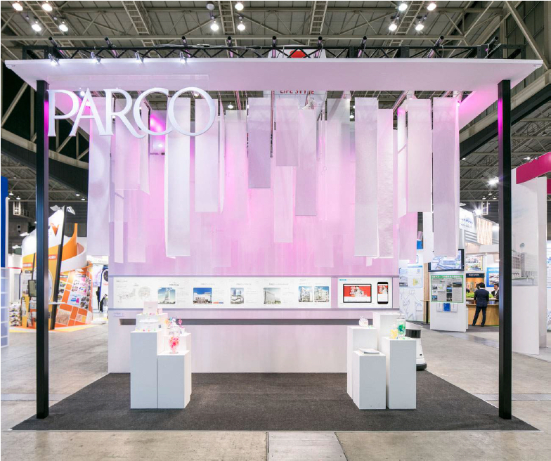 PARCO Japan dynamic booth lighting | Invisua Lighting