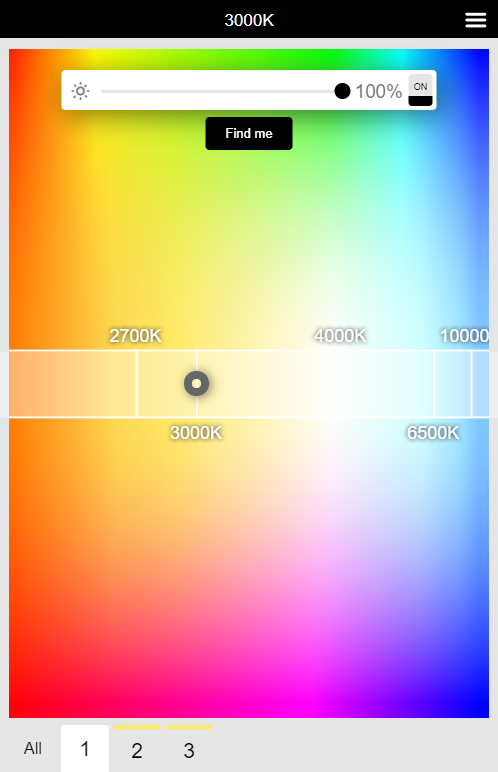 Invisua Scene Selector for preset showroom lighting scenes | Invisua Lighting
