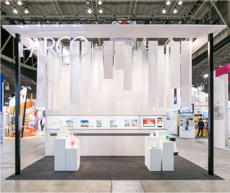 PARCO Japan dynamic booth lighting | Invisua Lighting