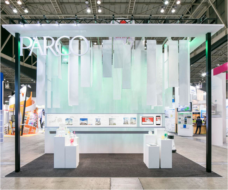 PARCO Japan dynamic booth lighting | Invisua Lighting