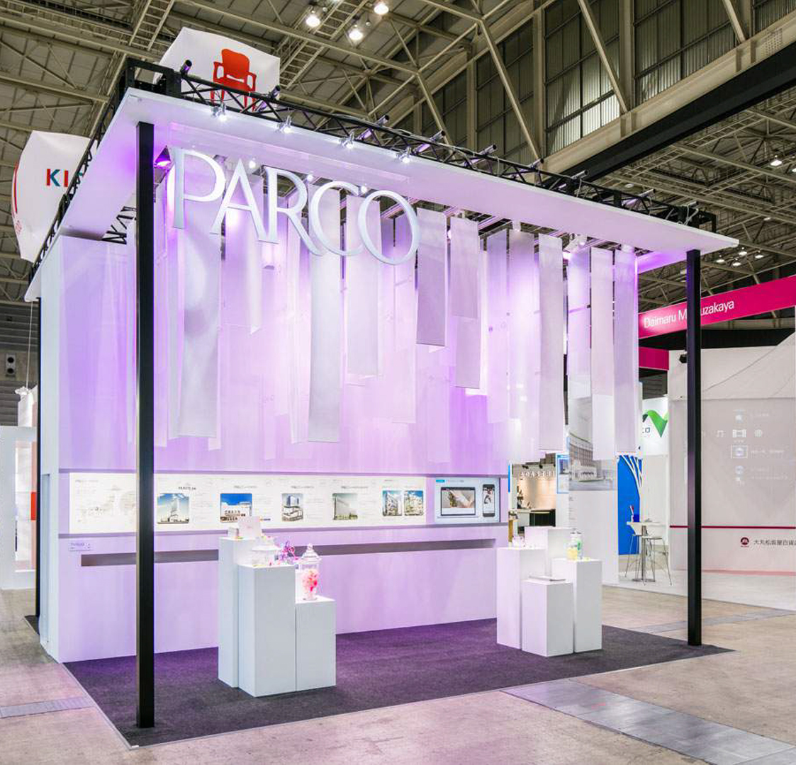 PARCO Japan dynamic booth lighting | Invisua Lighting